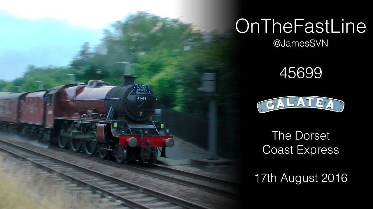 3-cylinder magic - 45699 impresses on the Dorset Coast Express 17-08-16