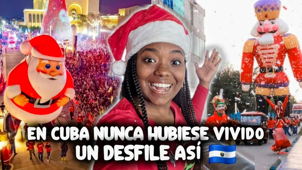 Cubana🇨🇺 VIVE Por Primera vez Desfile de Globos Gigantes en El Salvador 🇸🇻