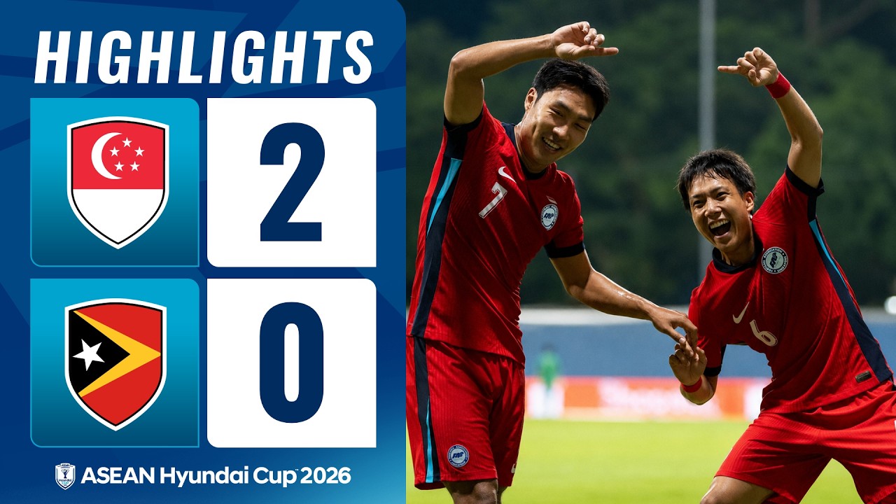СИНГАПУР 2:0 ТИМОР-ЛЕШТИ | ОБЗОР МАТЧА ASEAN HYUNDAI CUP