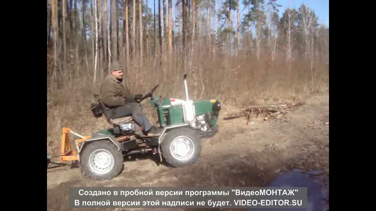 минитрактор оса 4х4 переломка