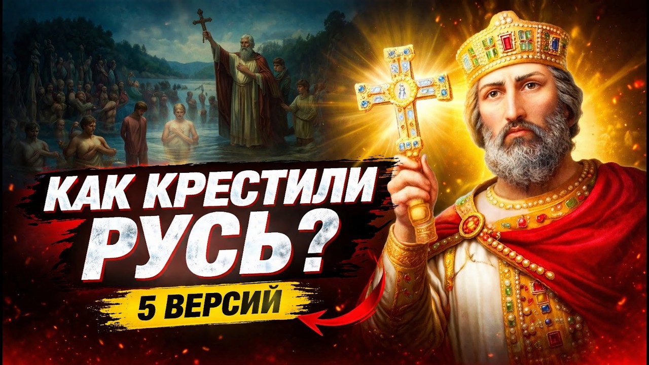 КРЕЩЕНИЕ РУСИ: пять версий - от апостола Андрея до княгини Ольги \ История России