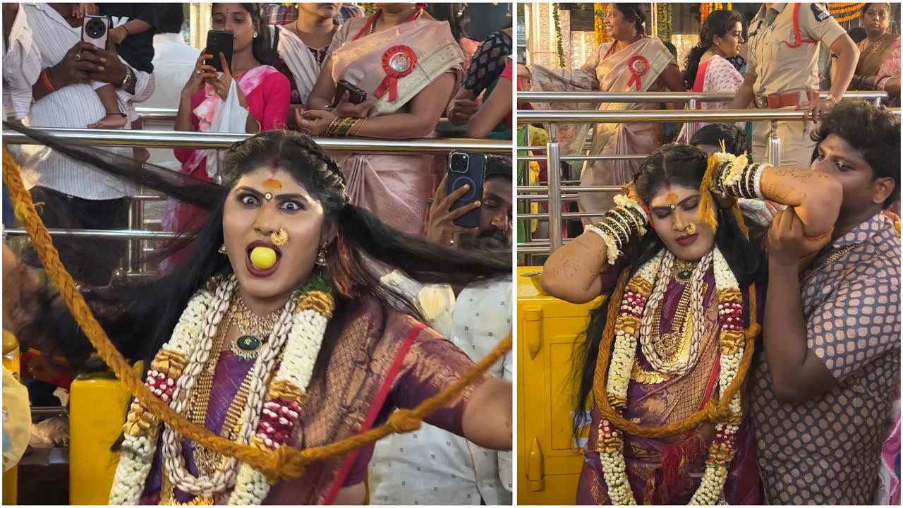 Jogini Nisha Kranthi Sigam at Ujjaini Mahankali Temple | #secunderabadbonalu #oldcitybonalu