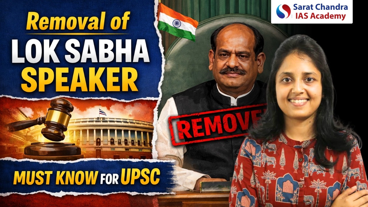 Article 94: Removal of Lok Sabha Speaker | UPSC Polity | Sarat Chandra IAS Academy