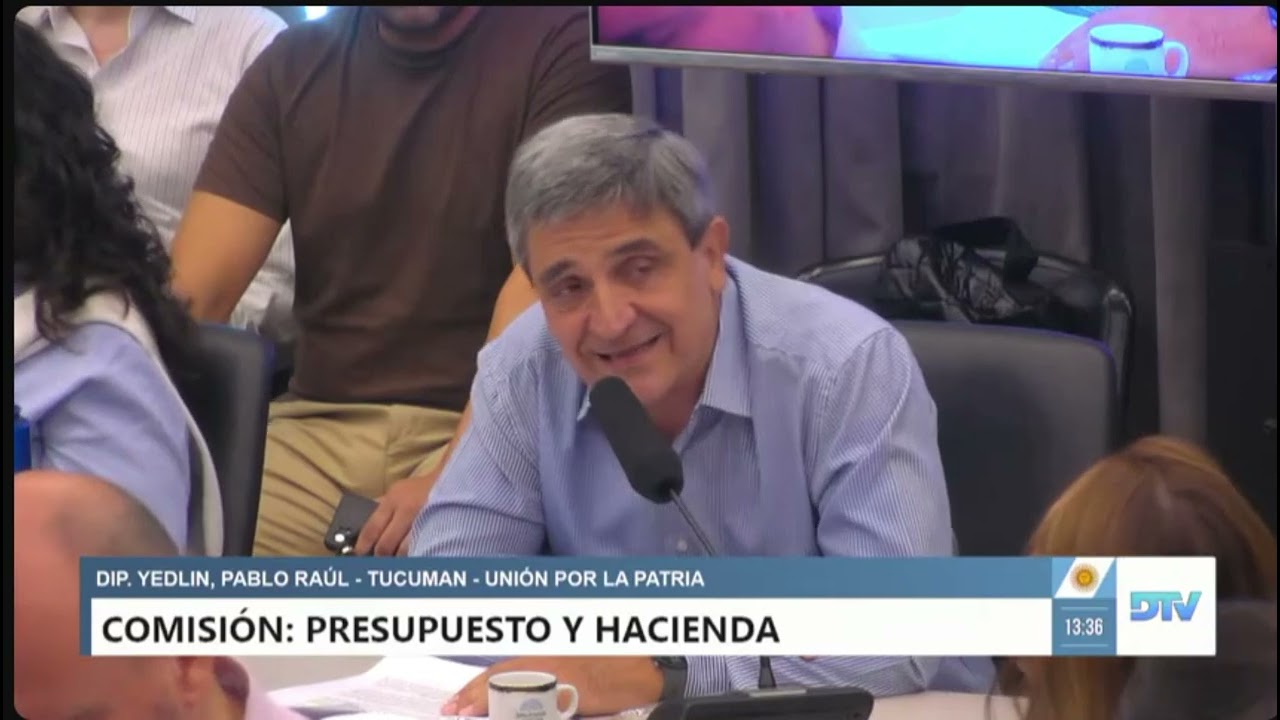Pablo Yedlin, dip. nac. en Comisión de Presupuesto y Hacienda de @diputados.argentina