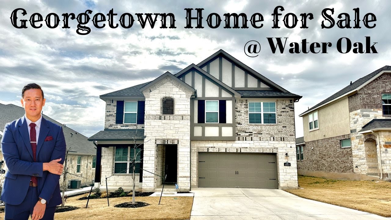 Georgetown Home For Sale | Water Oak | 2.625SF | 4 Bedrooms | Study | Game