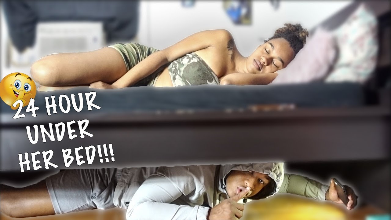 I HID Under My Girlfriend BED For a DAY & She had no Clue *24 HOUR CHALLENGE*