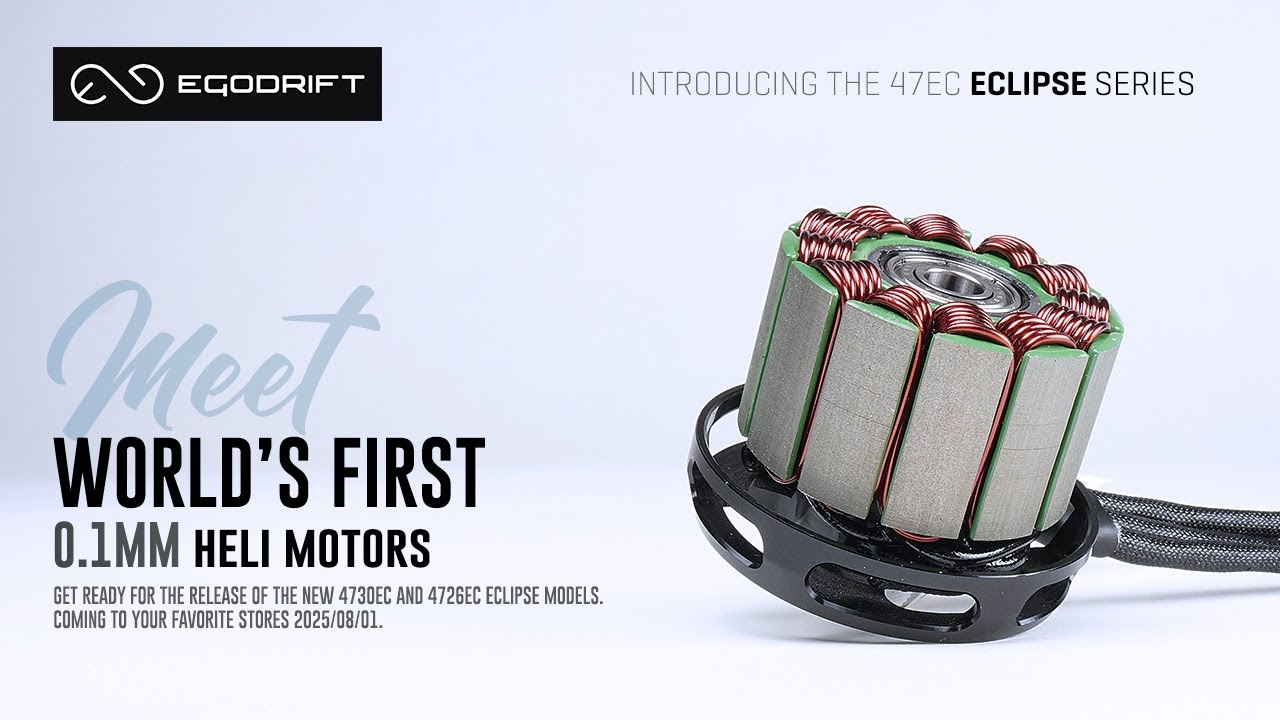 World's 1st 0.1mm Lamination Motors by EGODRIFT | Meet the 47EC Eclipse Series