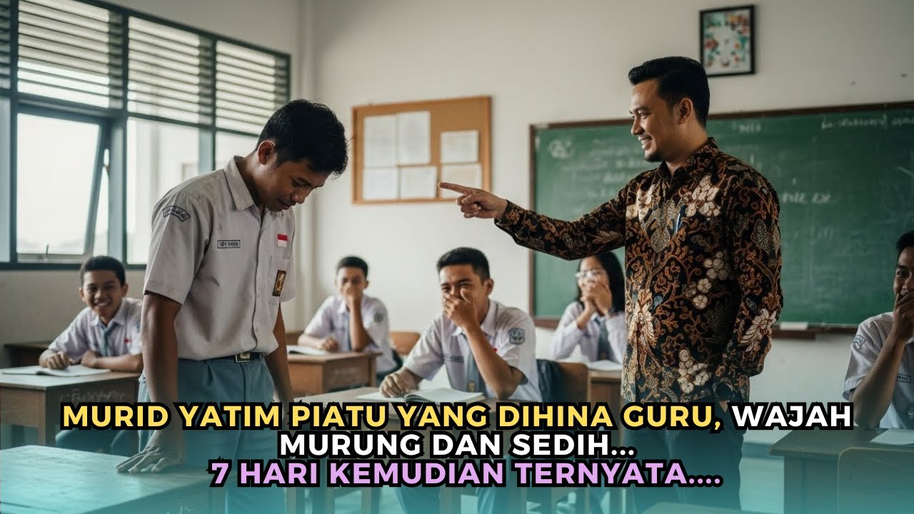 Murid Yatim Piatu Dihina Guru, 7 Hari Kemudian Semua Terdiam