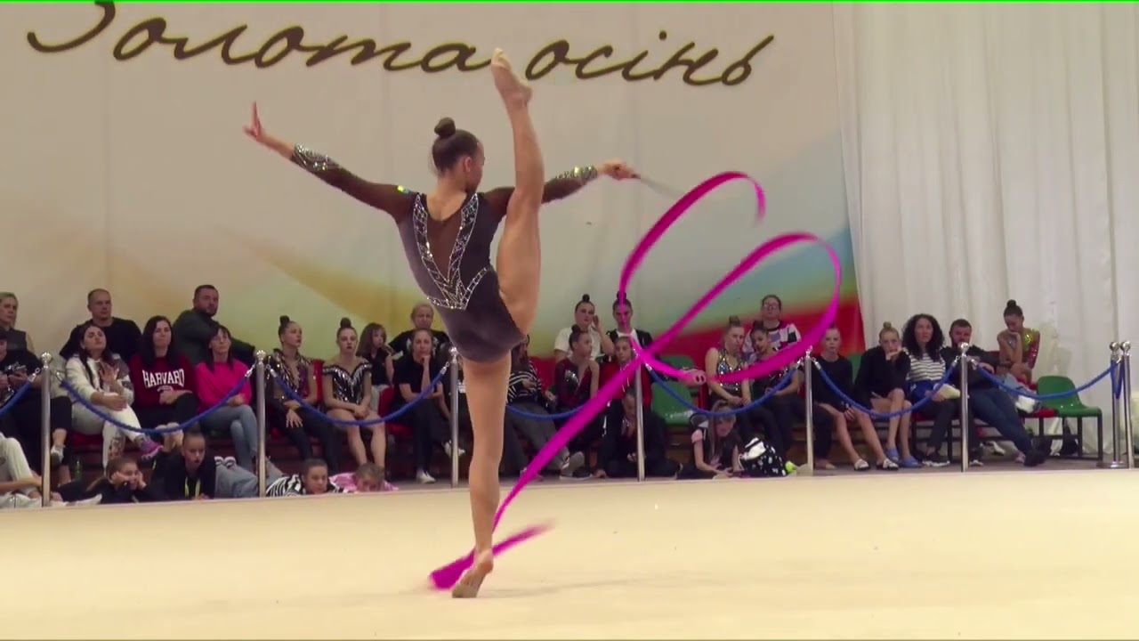 Highlights of the performance of gymnasts sports masters with ribbon of the Golden Autumn 2023 #14