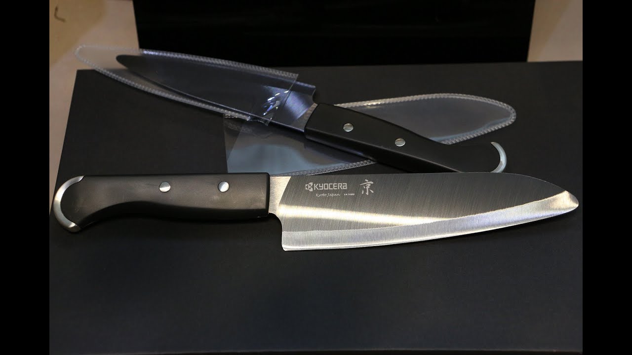 Kyocera - керамический нож против рыбы - ceramic  knife vs fish