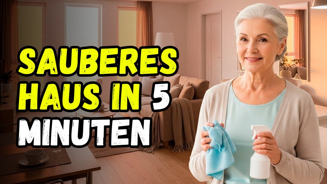 DER TRICK, DEN ICH NUTZE, um die WOHNUNG SAUBER in 5 MINUTEN zu haben