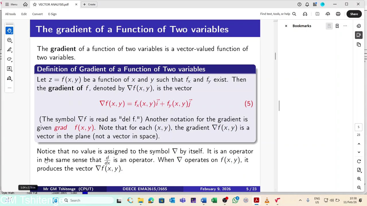 Gradient Intro & Problem 4-A Vector Analysis
