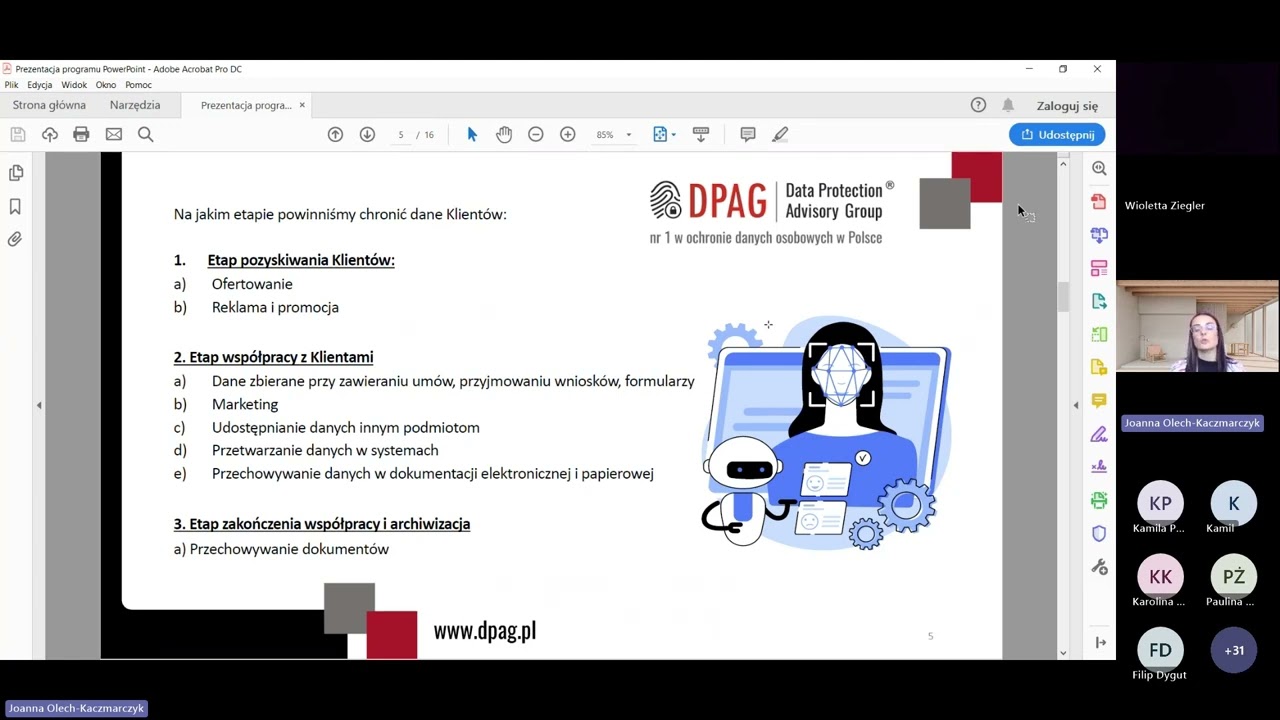 Praktyczne aspekty ochrony danych osobowych w relacjach z Klientami - Webinar DPAG i MediSky
