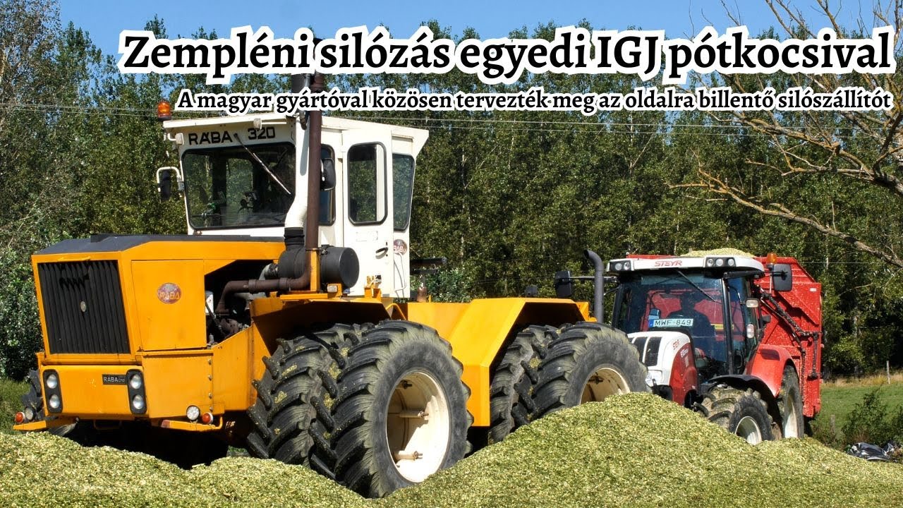 Zempléni silózás az egyedi tervezésű, cserefelépítményes IGJ silószállító pótkocsival
