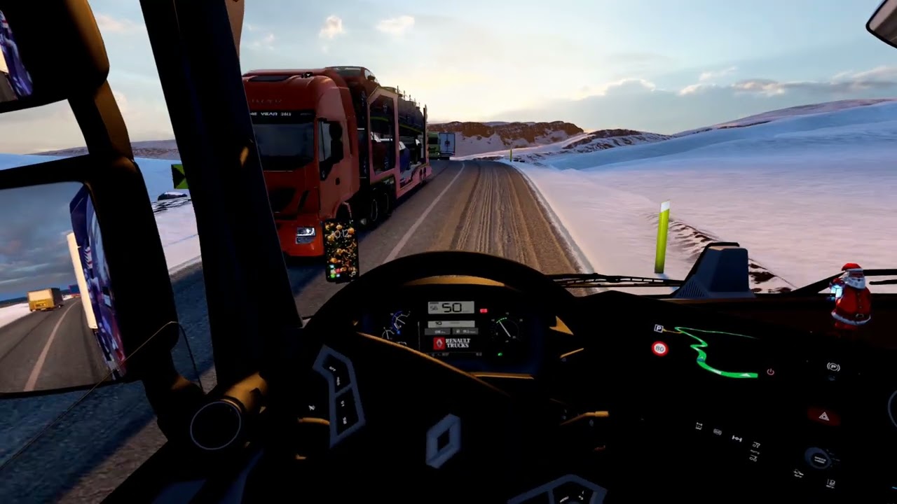 When Trucks Fight Ice: Heavy Transport in Frozen Mountains