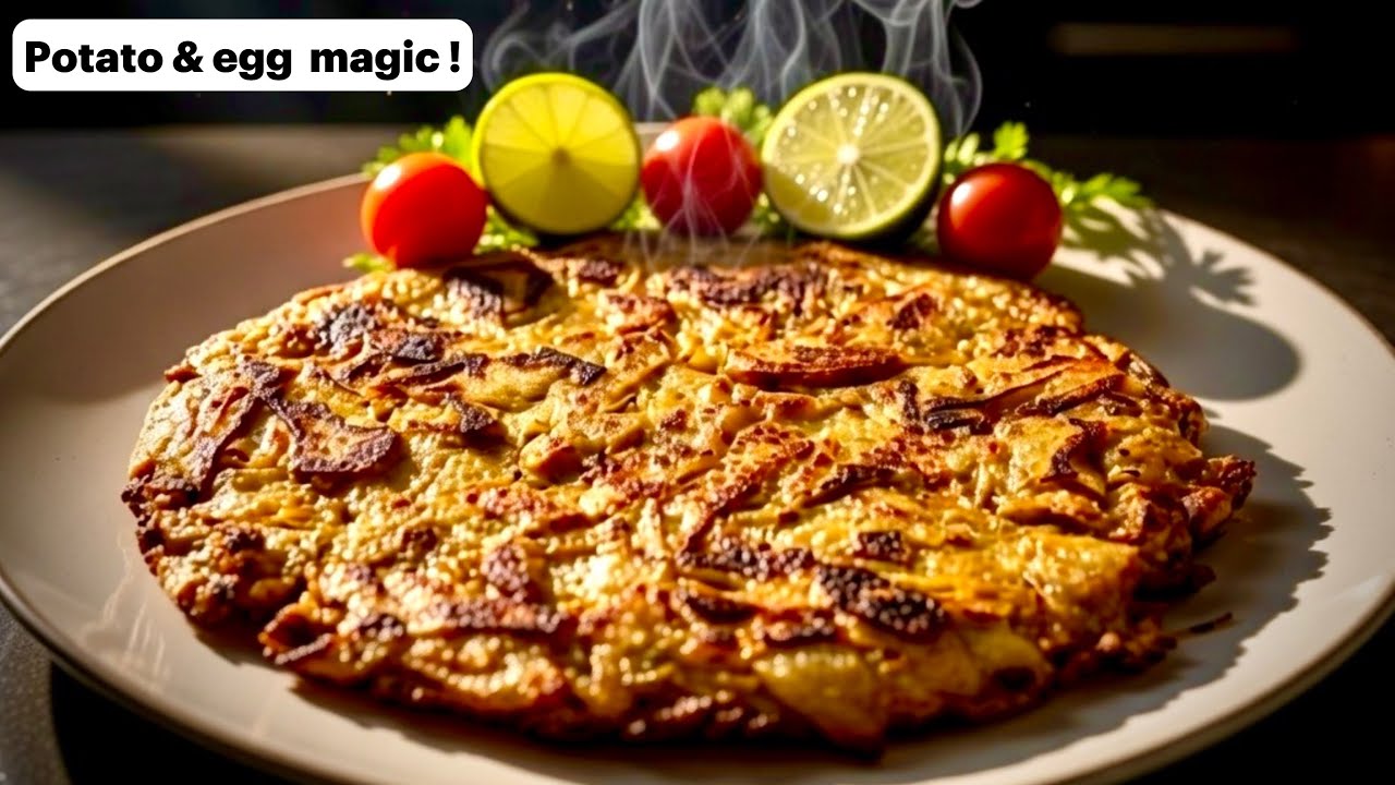 Crispy potato & egg  recipe | easy & quick snack