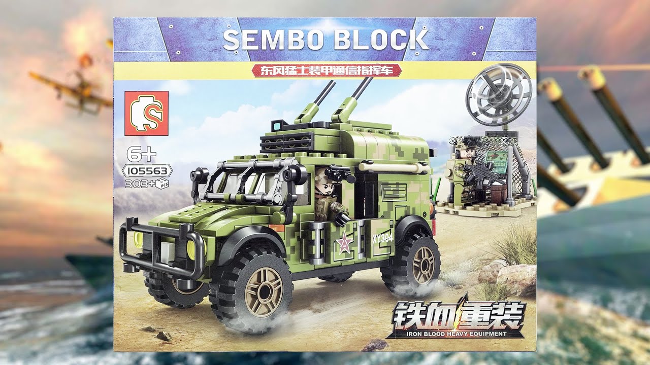 Lego Military: Armored Communication Command Vehicle Brick Set Unbox & Build | Unofficial Lego