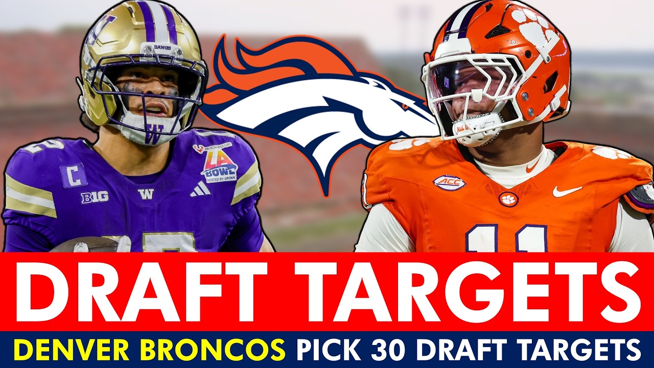 Denver Broncos 2026 NFL First Rd. Draft Targets Ft. Denzel Boston, Peter Woods & More