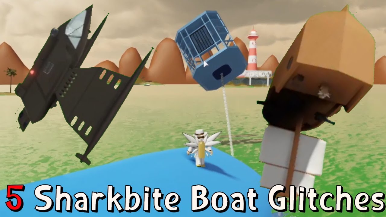 5 Boat Glitches in Sharkbite!!!