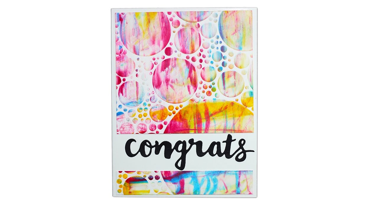 Shaving Cream Stenciling