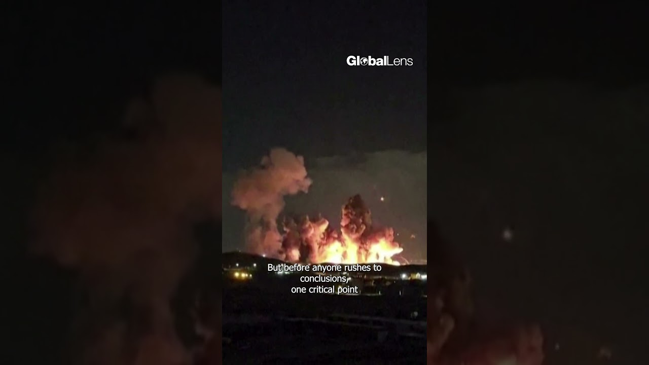 На видео запечатлена горящая американская база в Иордании после удара.