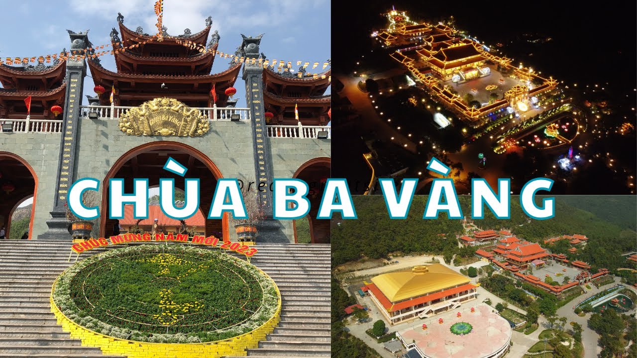 flycam To&agrave;n cảnh Ch&ugrave;a Ba V&agrave;ng TP U&ocirc;ng B&iacute; Quảng Ninh