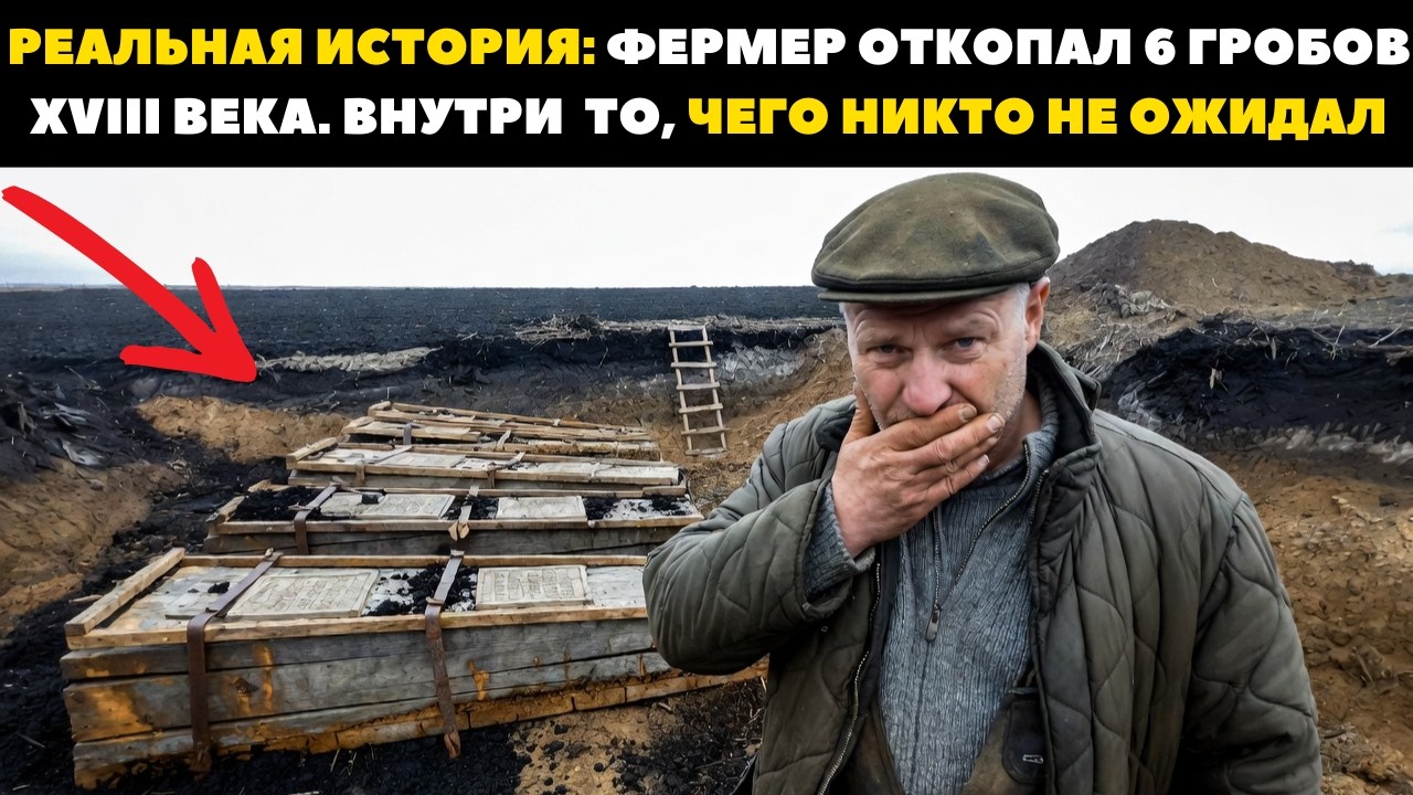 Реальная История: Фермер Откопал 6 гробов XVIII века. Внутри оказалось то, чего никто не ожидал...