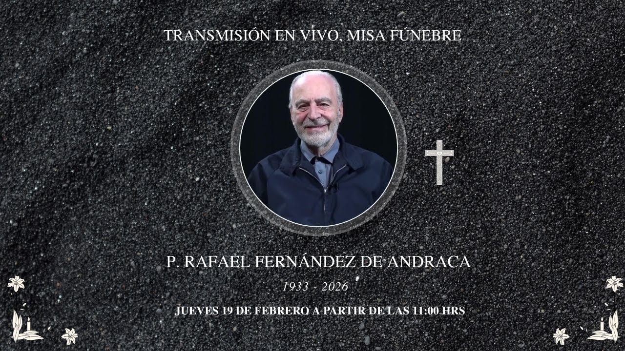Transmisión en vivo Misa fúnebre Padre Rafael Fernández