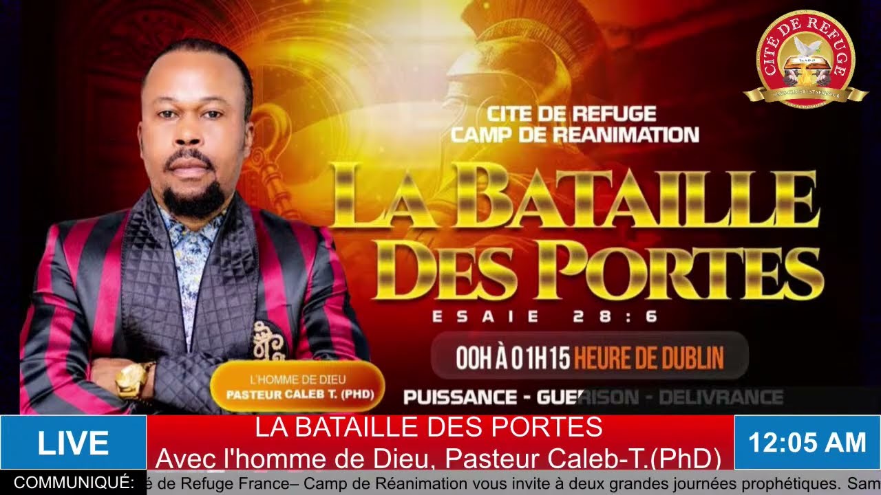 🔥LIBÉRER MON DESTIN DE LA PRISON DU TEMPS || Pasteur Caleb-T. || JEUDI 28.08.2025🔥