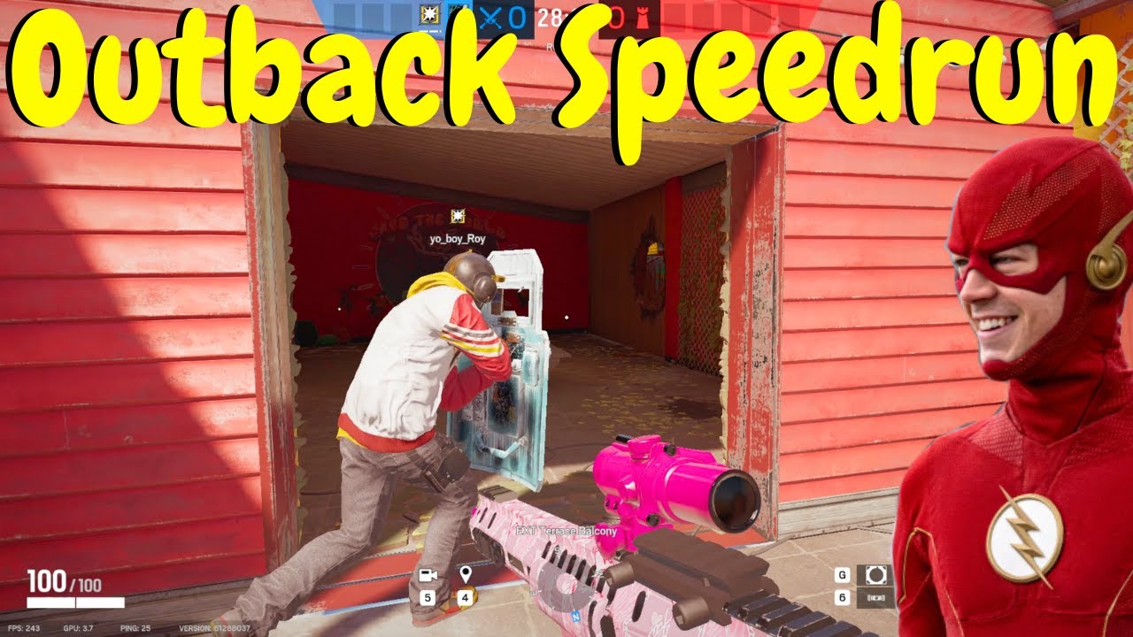 Fastest Outback Rush in Rainbow Six Siege