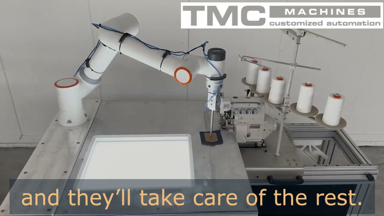 Autonomous Cobot Sewing: Robotic Arm Stitching Fabric with AI Automation