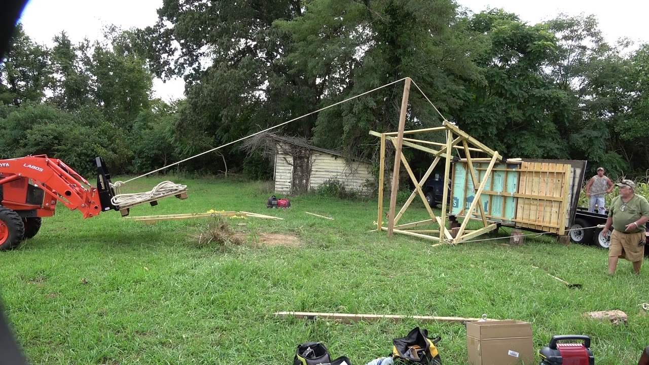 Raising a box blind