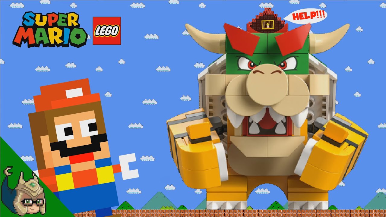 Mario vs the LEGO Bowser MAZE (Mario Cartoon ANIMATION)