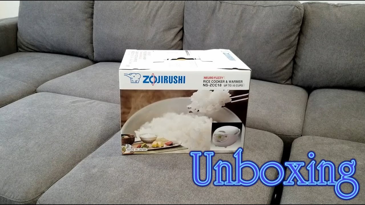 Zojirushi NS-ZCC18 10-Cup Neuro Fuzzy Rice Cooker & Warmer - UNBOXING VIDEO
