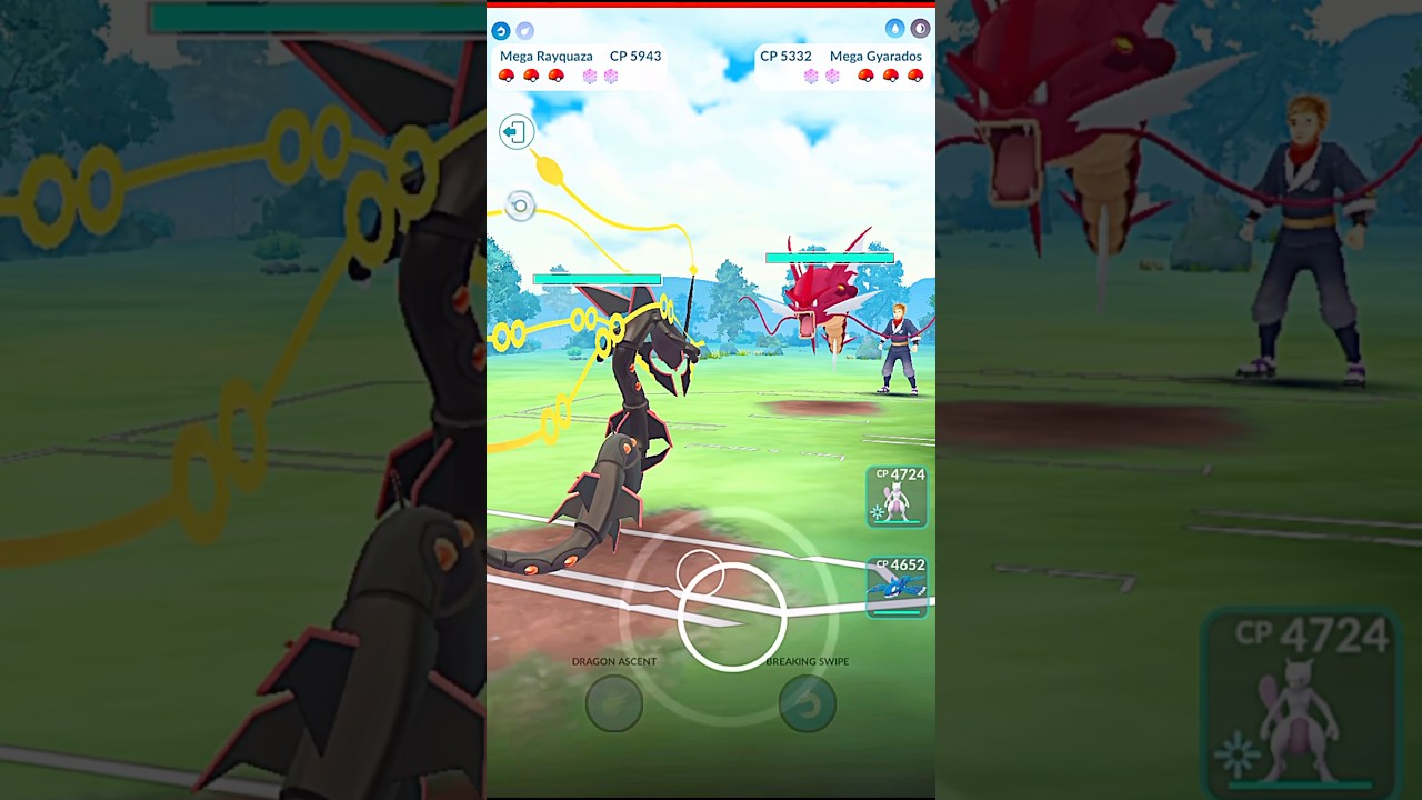 ✨️Мега Рейкваза против✨️Мега Гиарадоса PVP Master Battle в Pok&eacute;mon GO