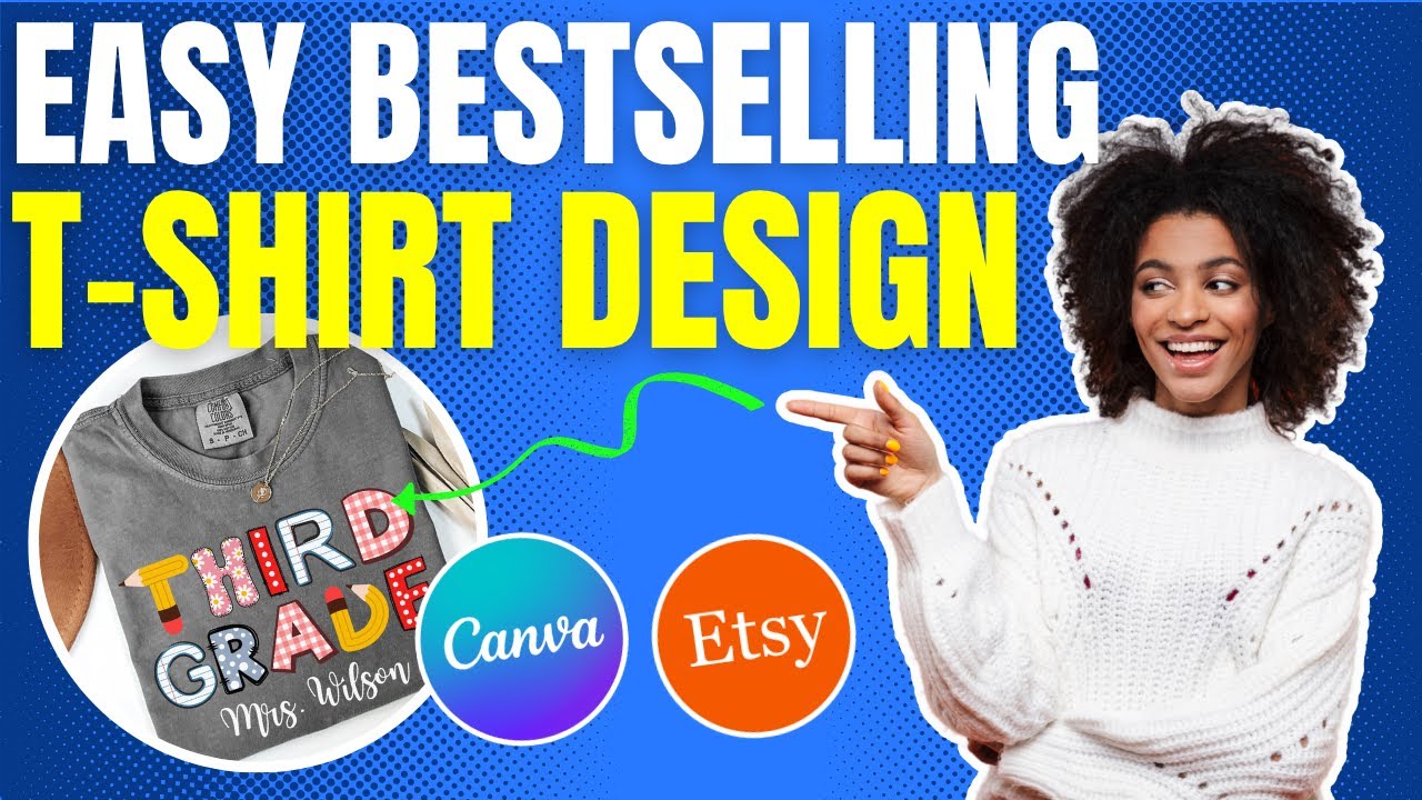 How To Make A Bestselling Custom Teacher T Shirt | Canva Tutorial For Print On Demand Sellers