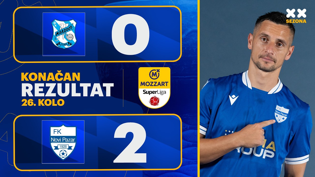 MBSLS 2025/26 - 26.Kolo: MLADOST – NOVI PAZAR 0:2 (0:1)
