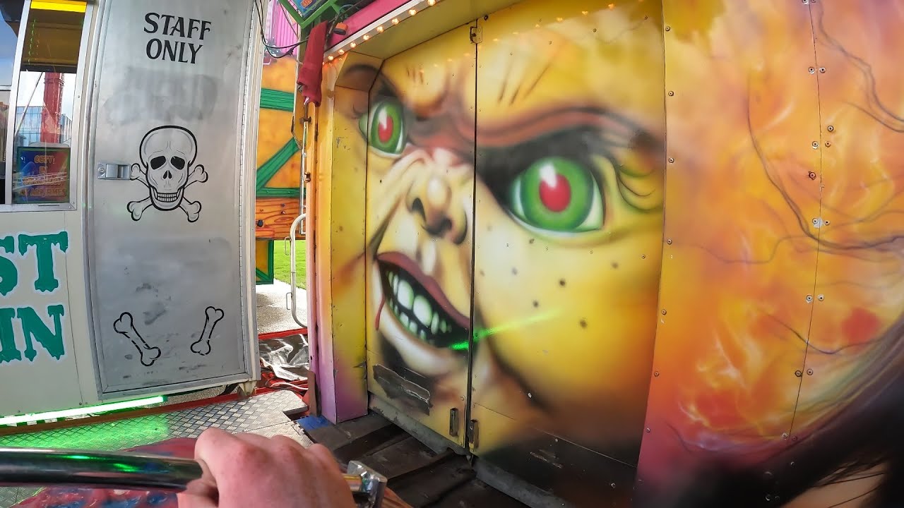 Roller Ghoster- (Jared King) onride Cullen's Halloween Carnival Derry October 2025