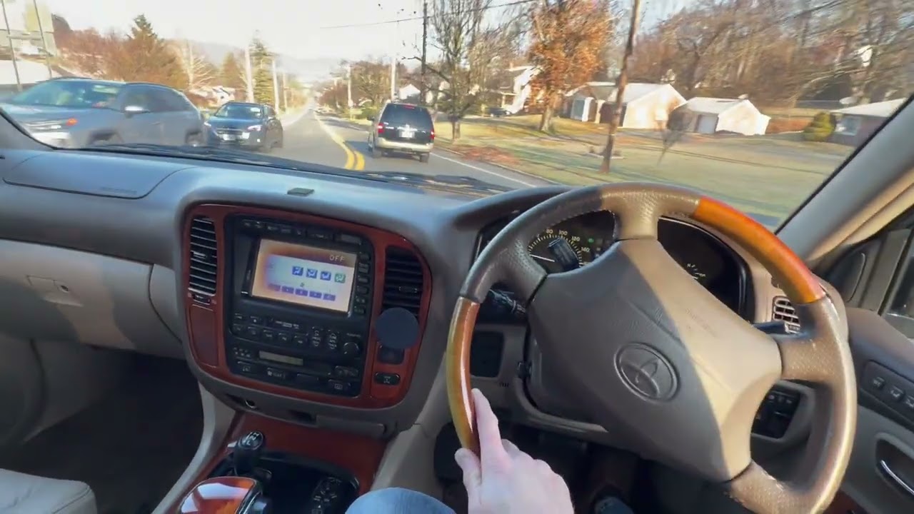 1999 Toyota Land Cruiser Cygnus Driving (Bring a Trailer auction)