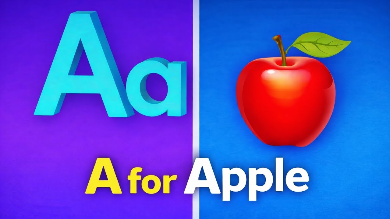 Phonics Song with TWO Words – A For Apple –ABC Alphabet Songs with Sounds for Children