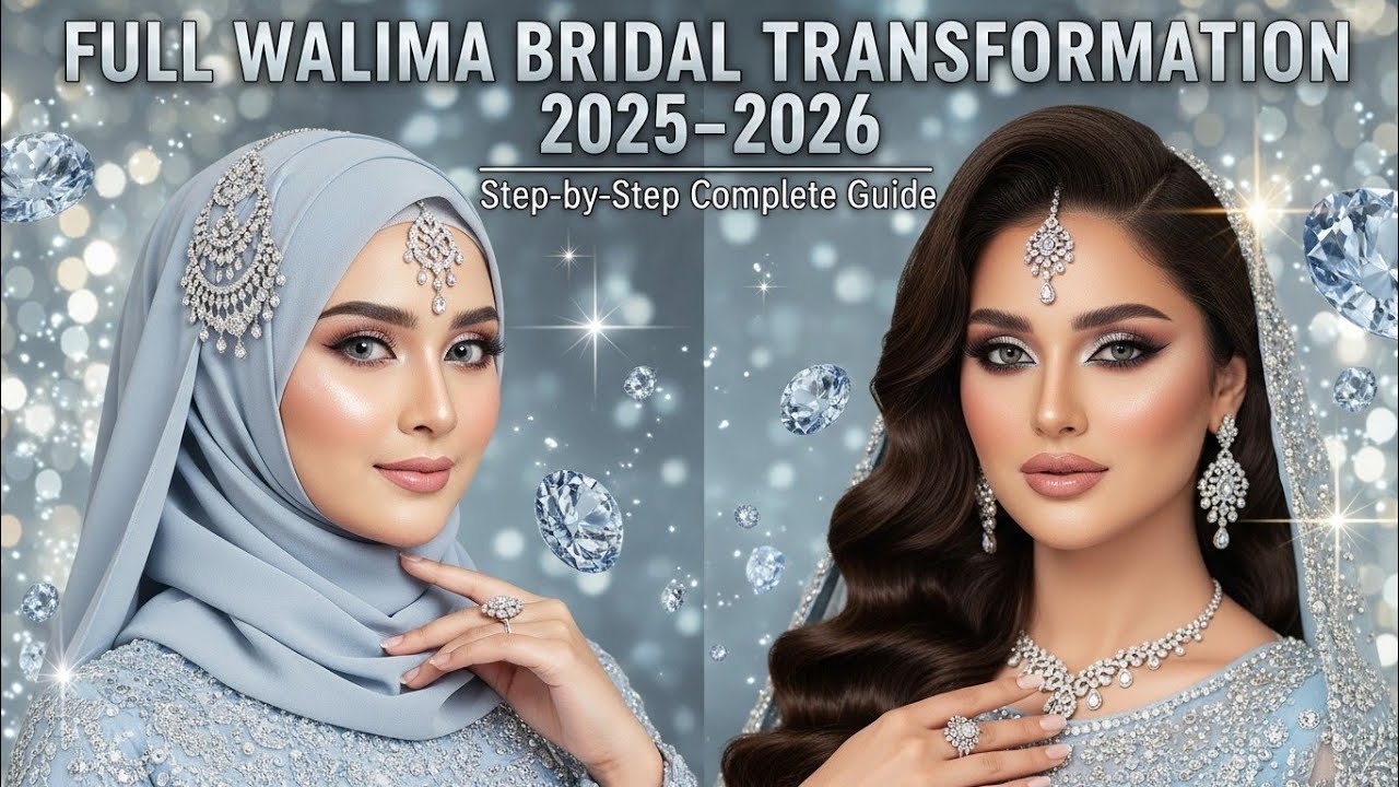 Full Walima Bridal Transformation 2025–2026 | New Walima Dress Designs|Bridal Dress 2025,2026