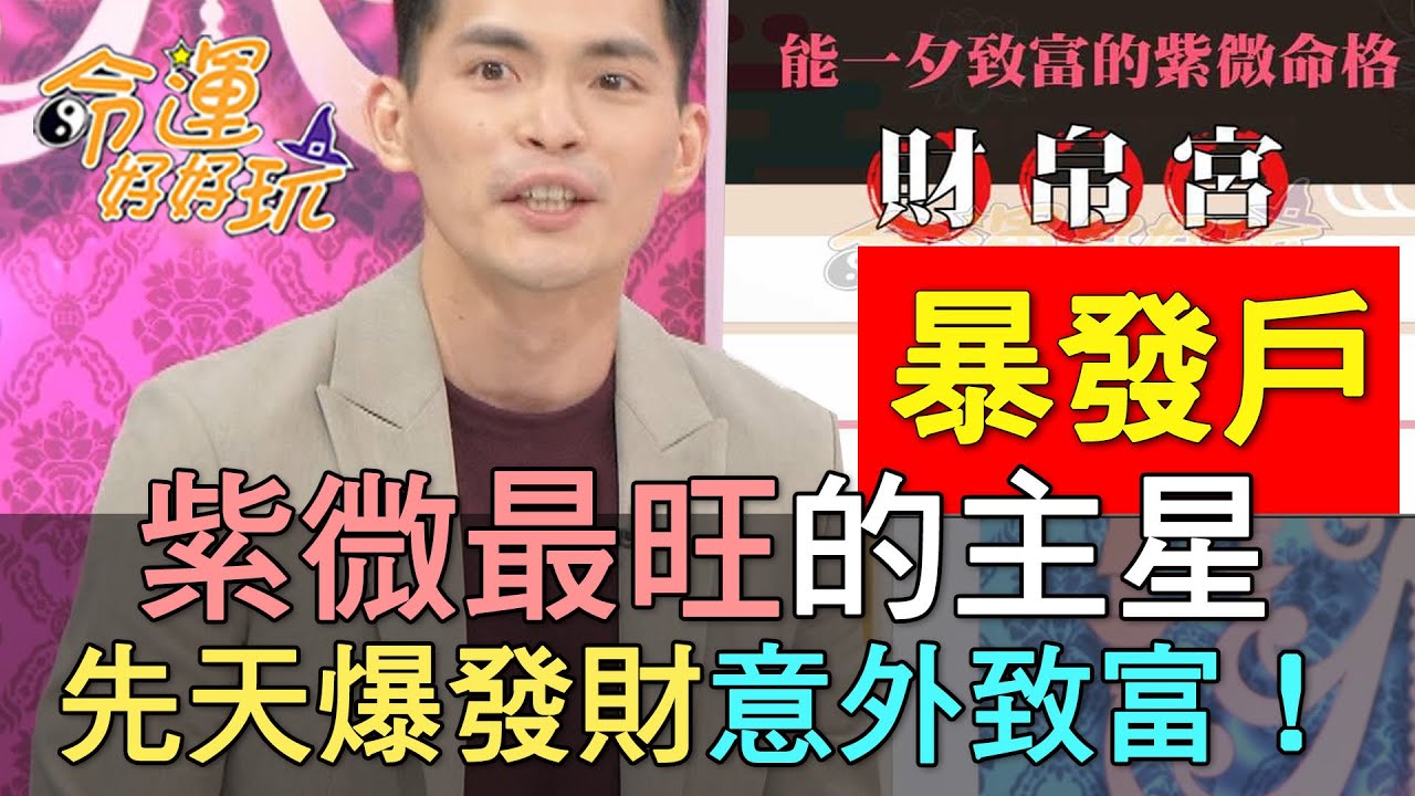 【精華版】紫微最旺的主星！先天「爆發財」意外致富！