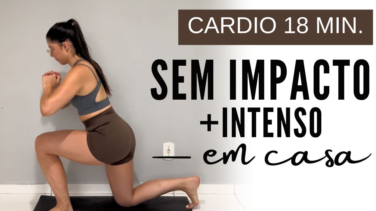 Cardio intenso em casa sem impacto para queimar gordura – 18 min