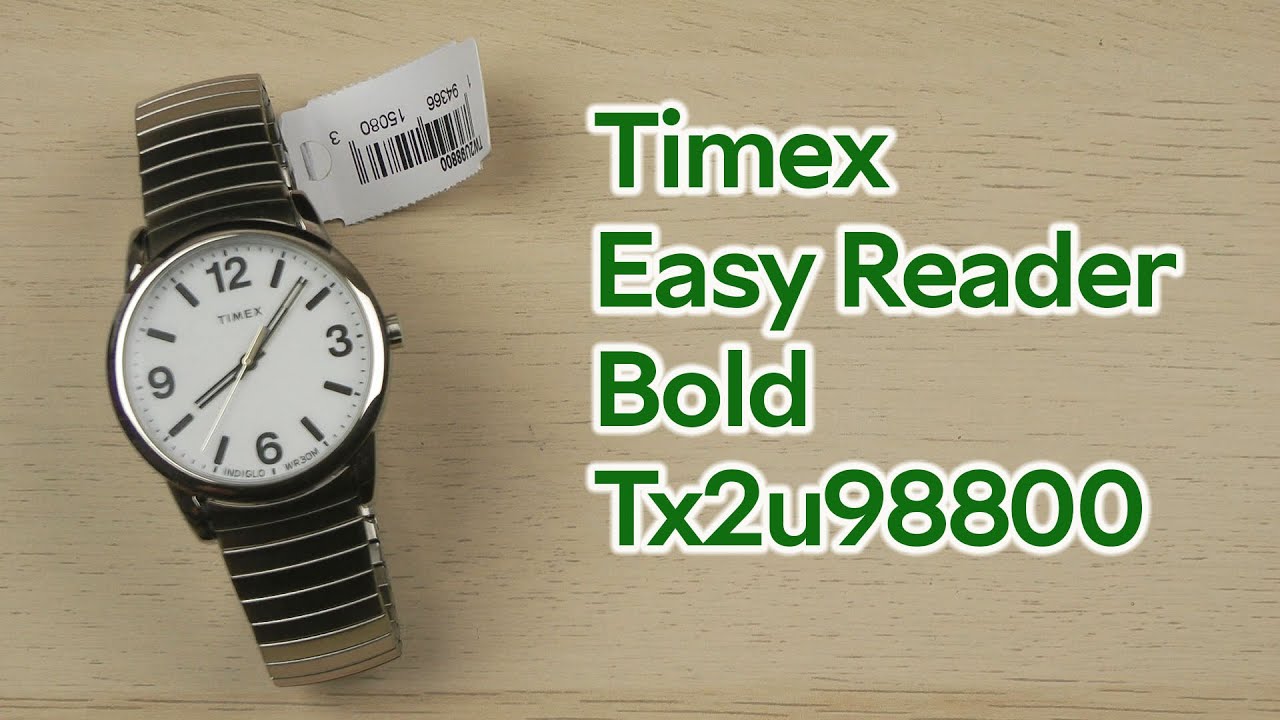 Розпаковка Timex Easy Reader Bold Tx2u98800