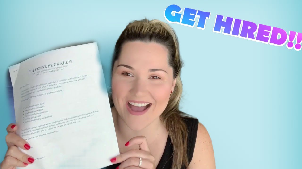 HOW to write a GREAT dental assistant RESUME