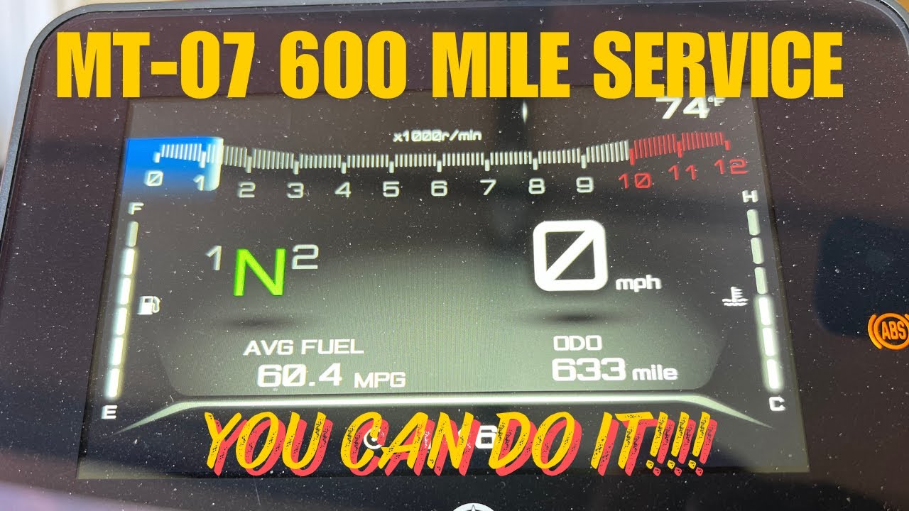 MT-07 600 Mile Service YOU CAN DO IT!!!