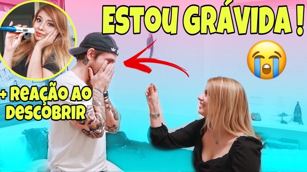 ESTOU GRÁVIDA!! CONTANDO PARA MEU NOIVO  *reação surpresa*