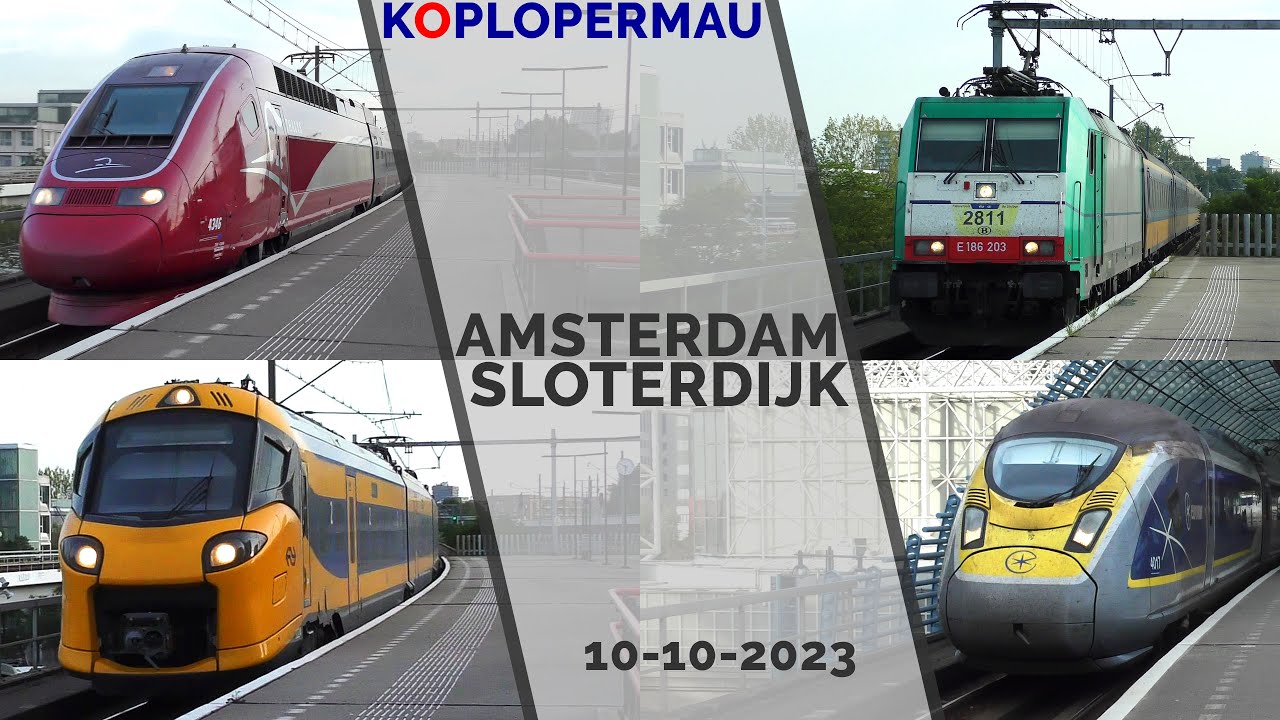 Treinen op station Amsterdam Sloterdijk - 10 oktober 2023