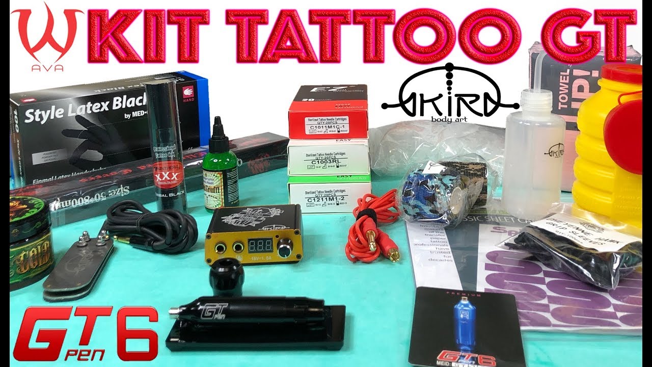 KIT TATTOO GT | Todo lo que necesitas para TATUAR!! Video Tutorial de Akira Body Art
