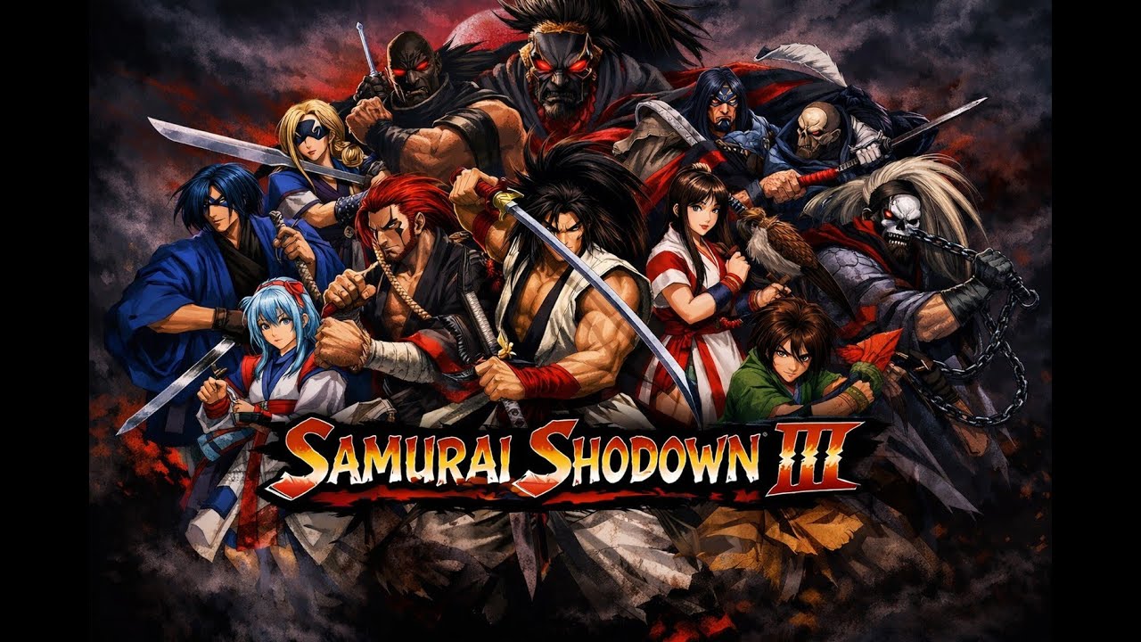 Samurai Shodown III 1995 – Every Fighter Clears One Chapter (Bonus Stage at the End) #RetroFighting